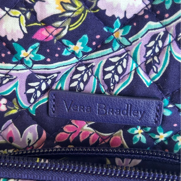 Vera Bradley Navy and Floral Sling Backpack - Picture 3 of 6